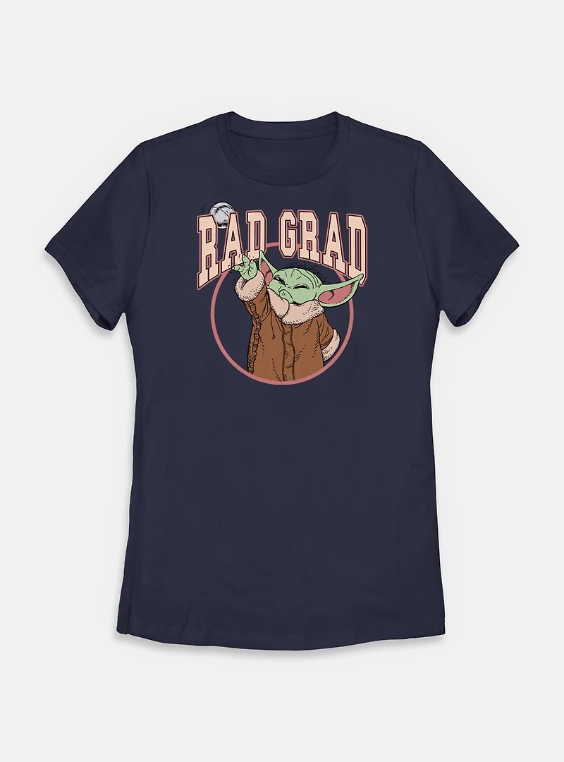 Star Wars The Mandalorian Rad Grad Grogu Womens T-Shirt