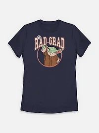 Star Wars The Mandalorian Rad Grad Grogu Womens T-Shirt