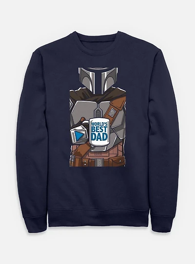 Star Wars The Mandalorian World's Best Dad Boba Fett Sweatshirt