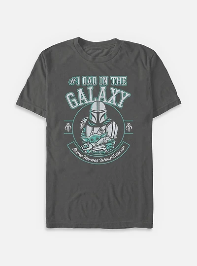 Star Wars The Mandalorian Number 1 Dad Galaxy Garment Dye T-Shirt