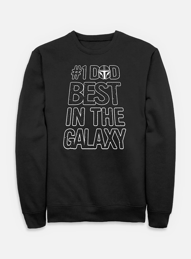 Star Wars The Mandalorian Number 1 Dad Best Galaxy Sweatshirt