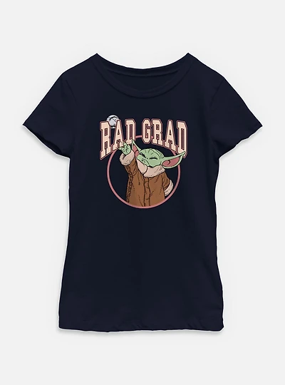 Star Wars The Mandalorian Rad Grad Grogu Youth Girls T-Shirt