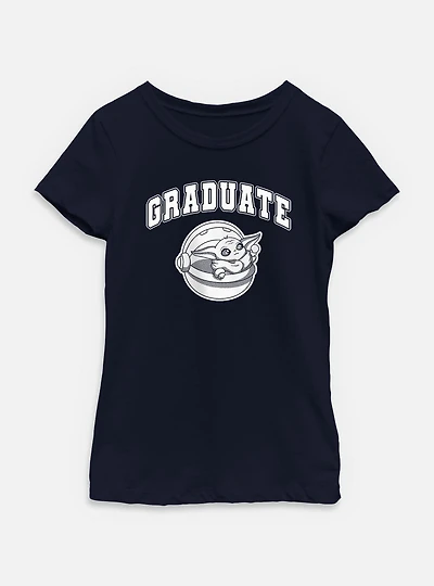 Star Wars The Mandalorian Graduate Grogu Youth Girls T-Shirt