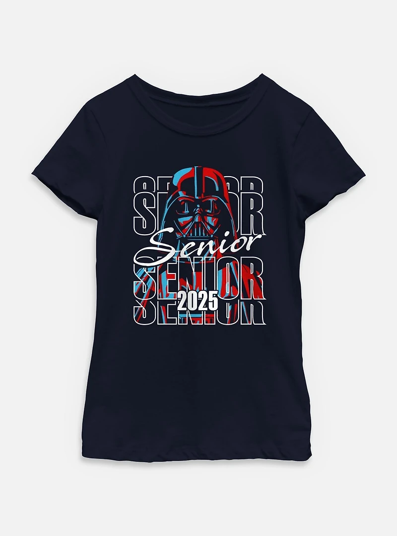 Star Wars Senior 2025 Grad Darth Vader Youth Girls T-Shirt