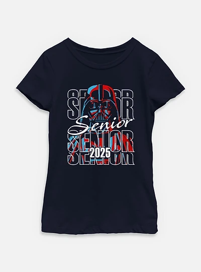 Star Wars Senior 2025 Grad Darth Vader Youth Girls T-Shirt