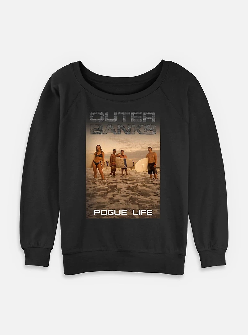 Outer Banks Beach Crew Pogue Life Womens Slouchy Sweatshirt