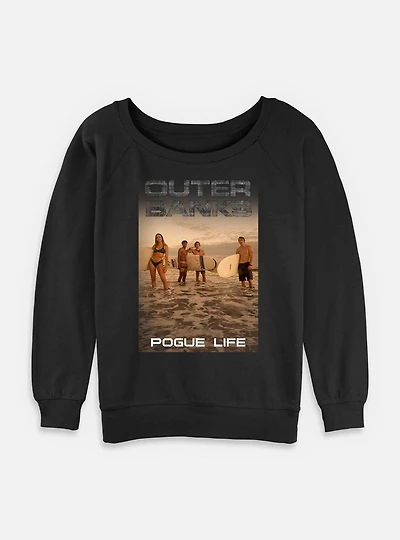Outer Banks Beach Crew Pogue Life Womens Slouchy Sweatshirt