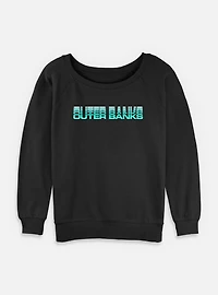 Outer Banks Stacked Womens Slouchy Sweatshirt