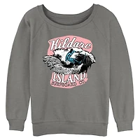 Outer Banks Kildare Island Surfboard Womens Slouchy Sweatshirt
