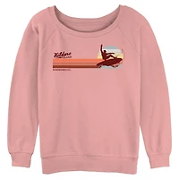 Outer Banks Silhouette Surfing Womens Slouchy Sweatshirt