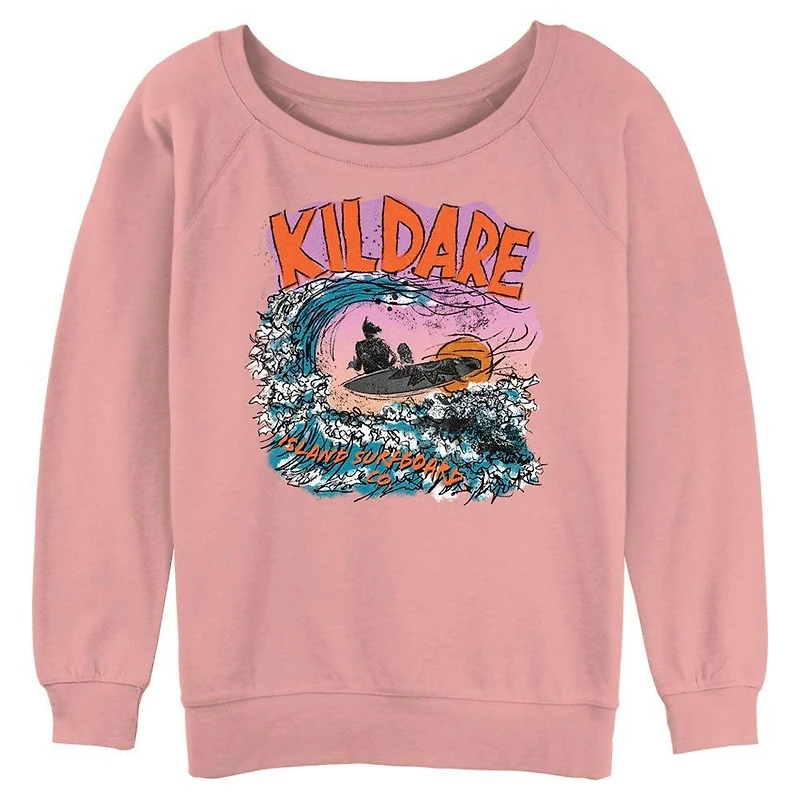 Outer Banks Graphic Kildare Island Womens Slouchy Sweatshirt