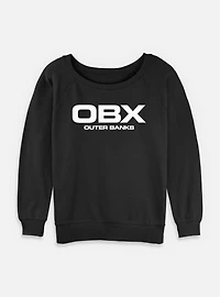 Outer Banks OBX logo Womens Slouchy Sweatshirt