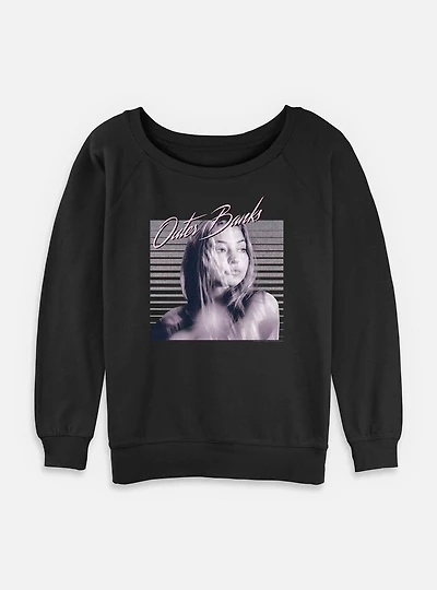 Outer Banks Sarah Photo Poster Womens Slouchy Sweatshirt