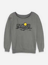 Outer Banks Horizon Logo Womens Slouchy Sweatshirt