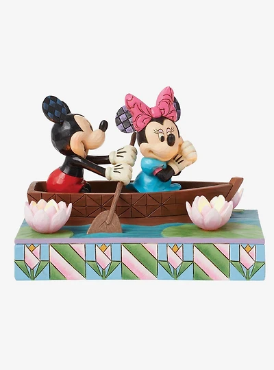 Disney Mickey & Minnie Love Boat Jim Shore LED Figure