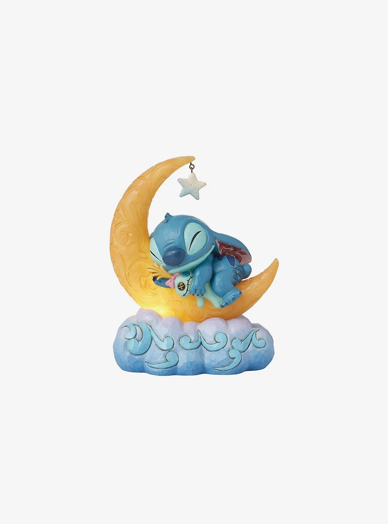 Disney Lilo & Stitch Scrump on Moon Jim Shore LED Figure