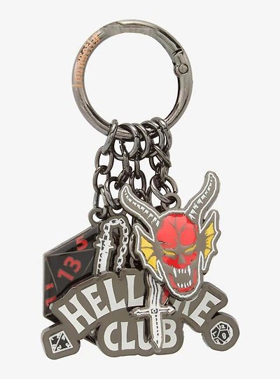 Stranger Things Hellfire Club Multi-Charm Keychain — BoxLunch Exclusive
