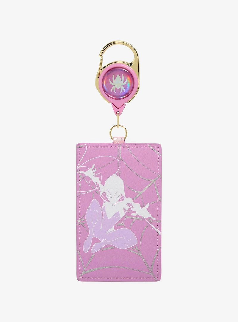Loungefly Marvel Spider-Gwen Pearlescent Retractable Lanyard — BoxLunch Exclusive