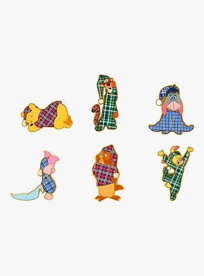 Loungefly Disney Winnie the Pooh Plaid Pajamas Blind Box Enamel Pin — BoxLunch Exclusive