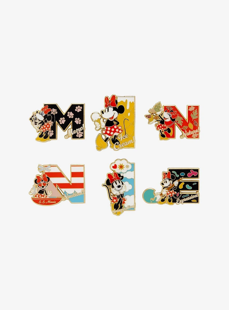 Loungefly Disney Minnie Mouse Letters Blind Box Enamel Pin - BoxLunch Exclusive