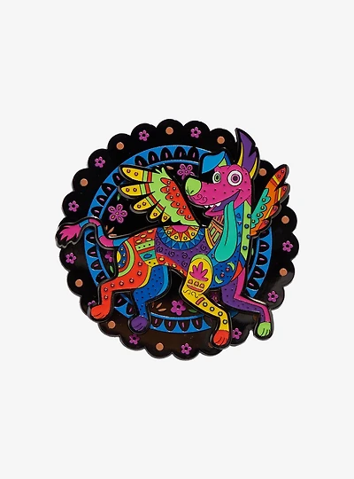 Disney Pixar Coco Dante Glow-in-the-Dark Spinning Limited Edition Enamel Pin — BoxLunch Exclusive