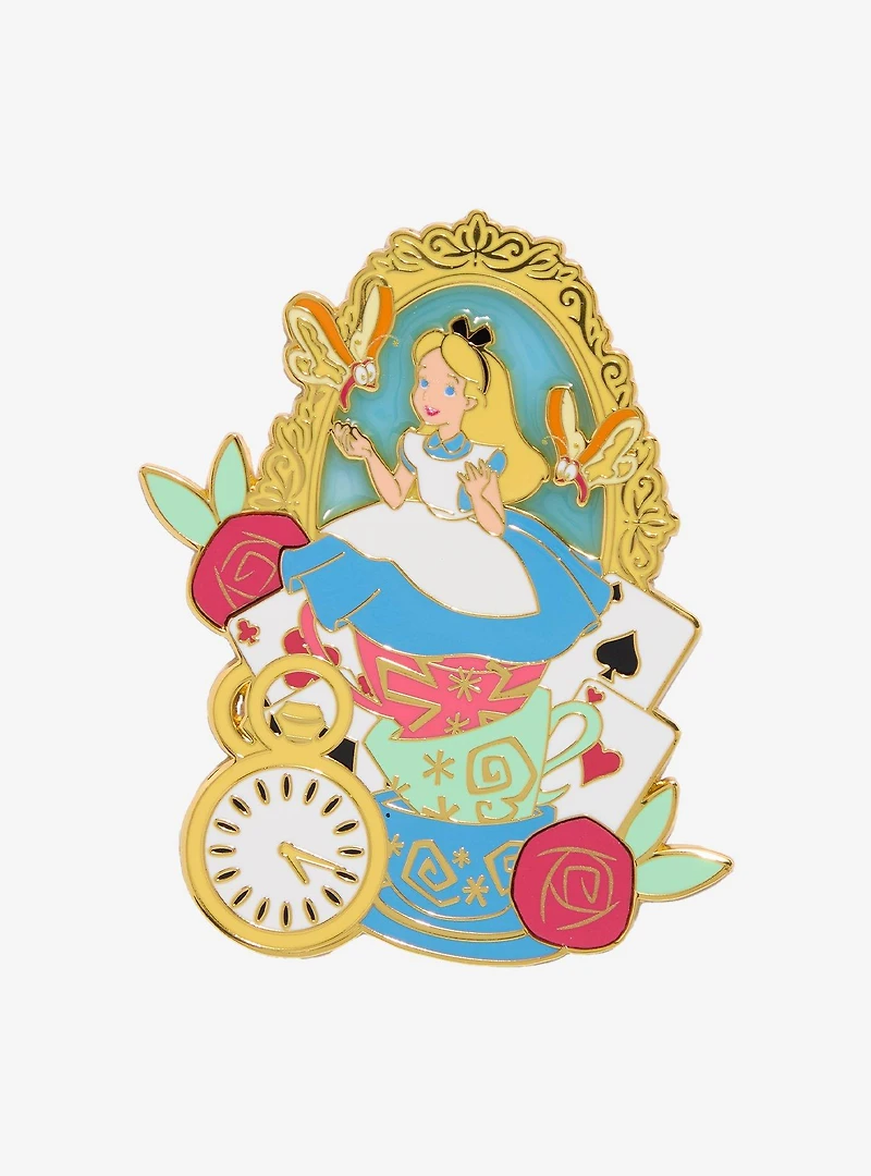 Loungefly Disney Alice in Wonderland Alice Portrait Limited Edition Enamel Pin — BoxLunch Exclusive