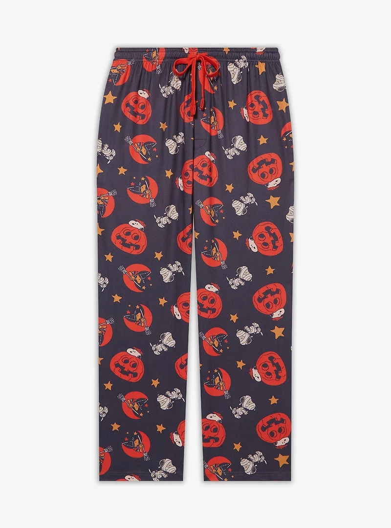 Peanuts Snoopy Jack-o-Lantern Allover Print Sleep Pants — BoxLunch Exclusive