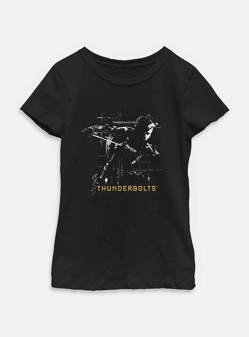 Marvel Thunderbolts* Taskmaster Silhouette Youth Girls T-Shirt