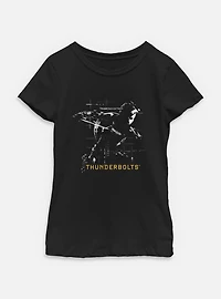 Marvel Thunderbolts* Taskmaster Silhouette Youth Girls T-Shirt