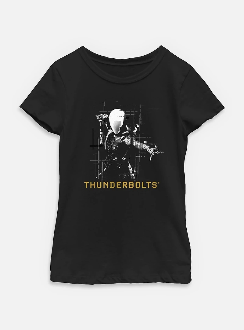 Marvel Thunderbolts* Ghost Silhouette Youth Girls T-Shirt