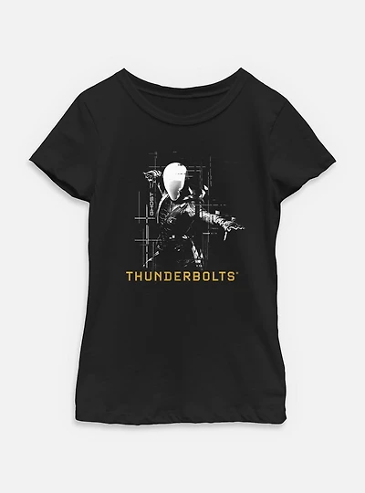 Marvel Thunderbolts* Ghost Silhouette Youth Girls T-Shirt