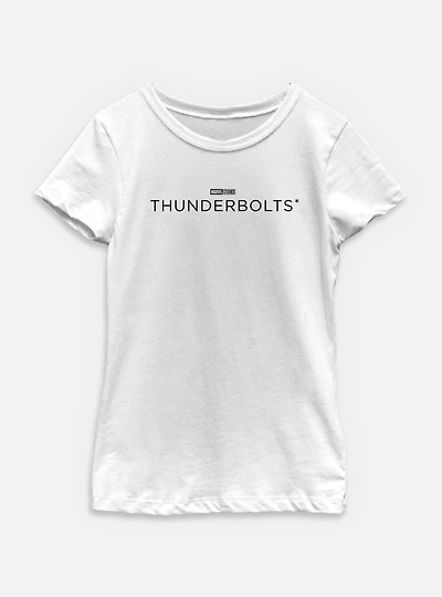 Marvel Thunderbolts* Black Logo Youth Girls T-Shirt