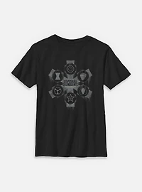 Marvel Thunderbolts* Disposable Delinquents Logos Youth T-Shirt