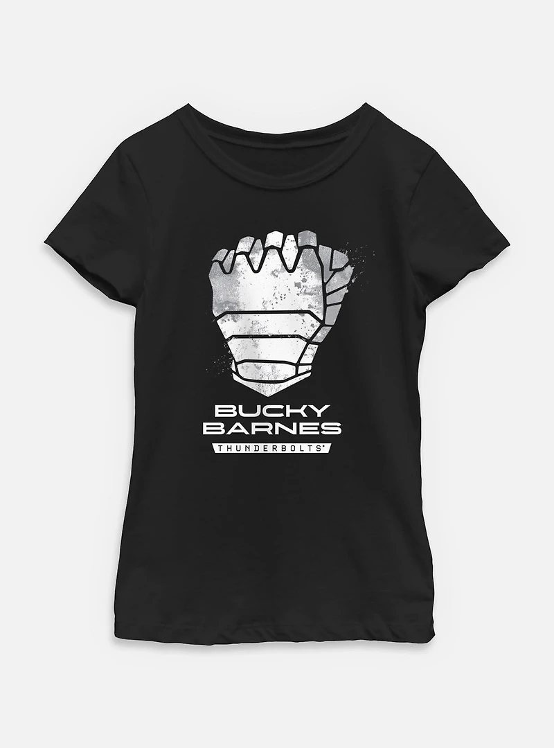 Marvel Thunderbolts* Bucky Barnes Logo Youth Girls T-Shirt