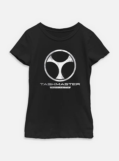 Marvel Thunderbolts* Taskmaster Logo Youth Girls T-Shirt