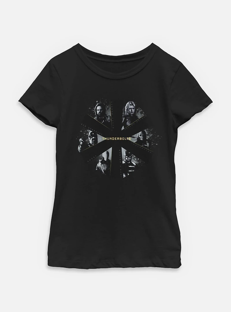 Marvel Thunderbolts* Team Portrait Youth Girls T-Shirt