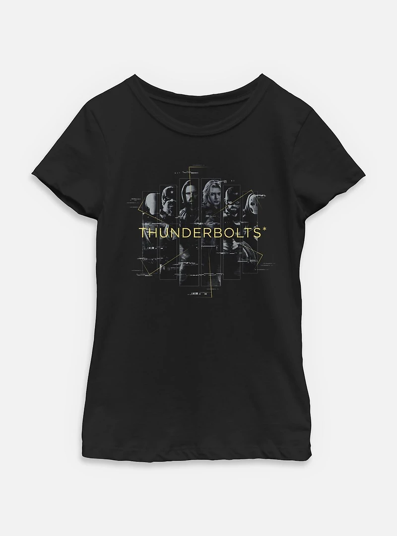 Marvel Thunderbolts* Crew Portrait Youth Girls T-Shirt