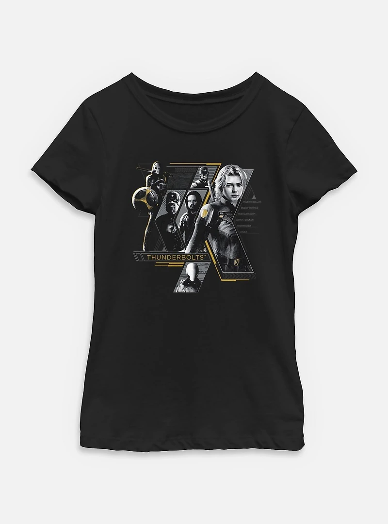 Marvel Thunderbolts* Anti Heroes Collage Youth Girls T-Shirt