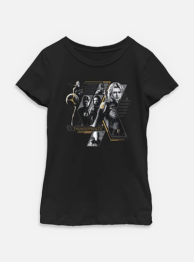 Marvel Thunderbolts* Anti Heroes Collage Youth Girls T-Shirt