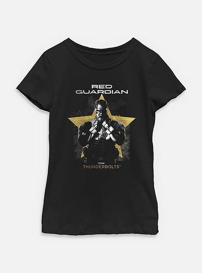 Marvel Thunderbolts* Red Guardian Portrait Youth Girls T-Shirt