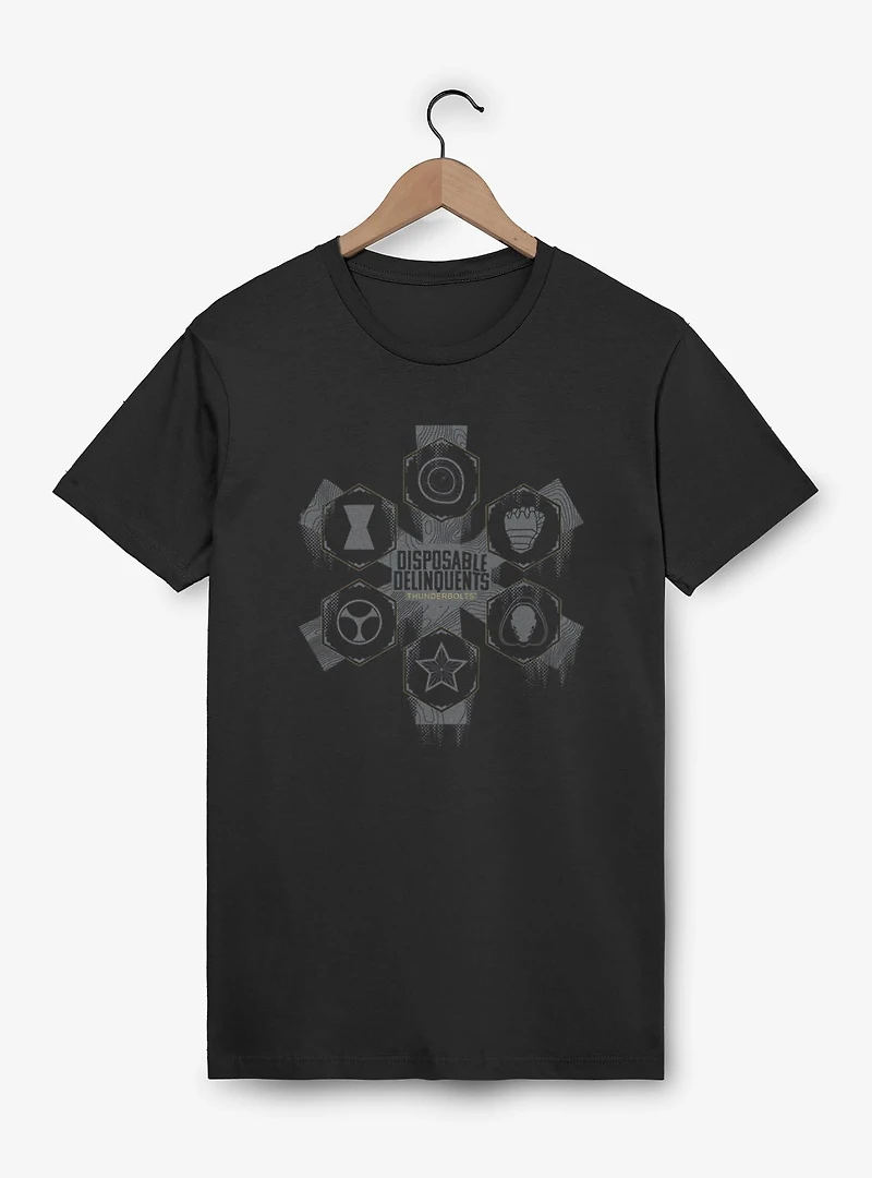 Marvel Thunderbolts* Disposable Delinquents Logos T-Shirt