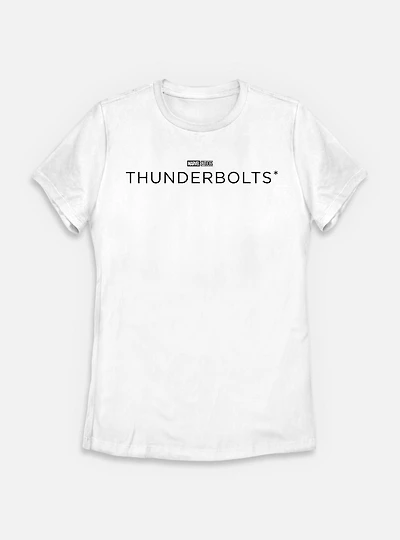 Marvel Thunderbolts* Black Logo Womens T-Shirt