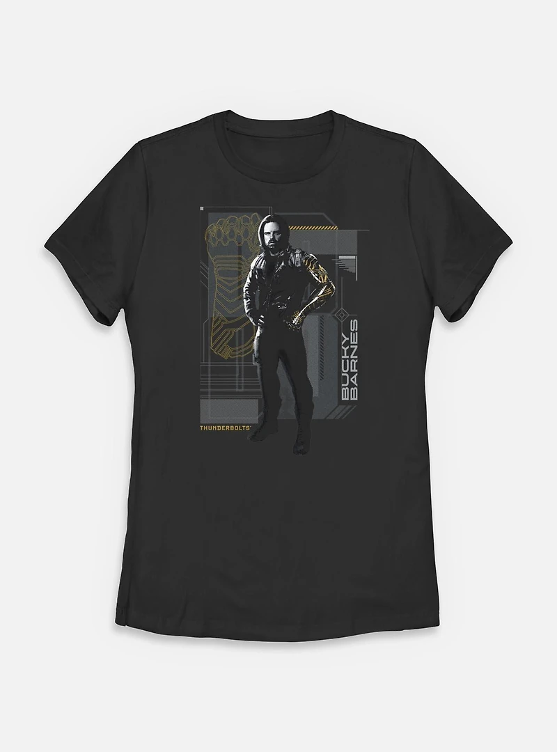 Marvel Thunderbolts* Bucky Barnes Pose Womens T-Shirt