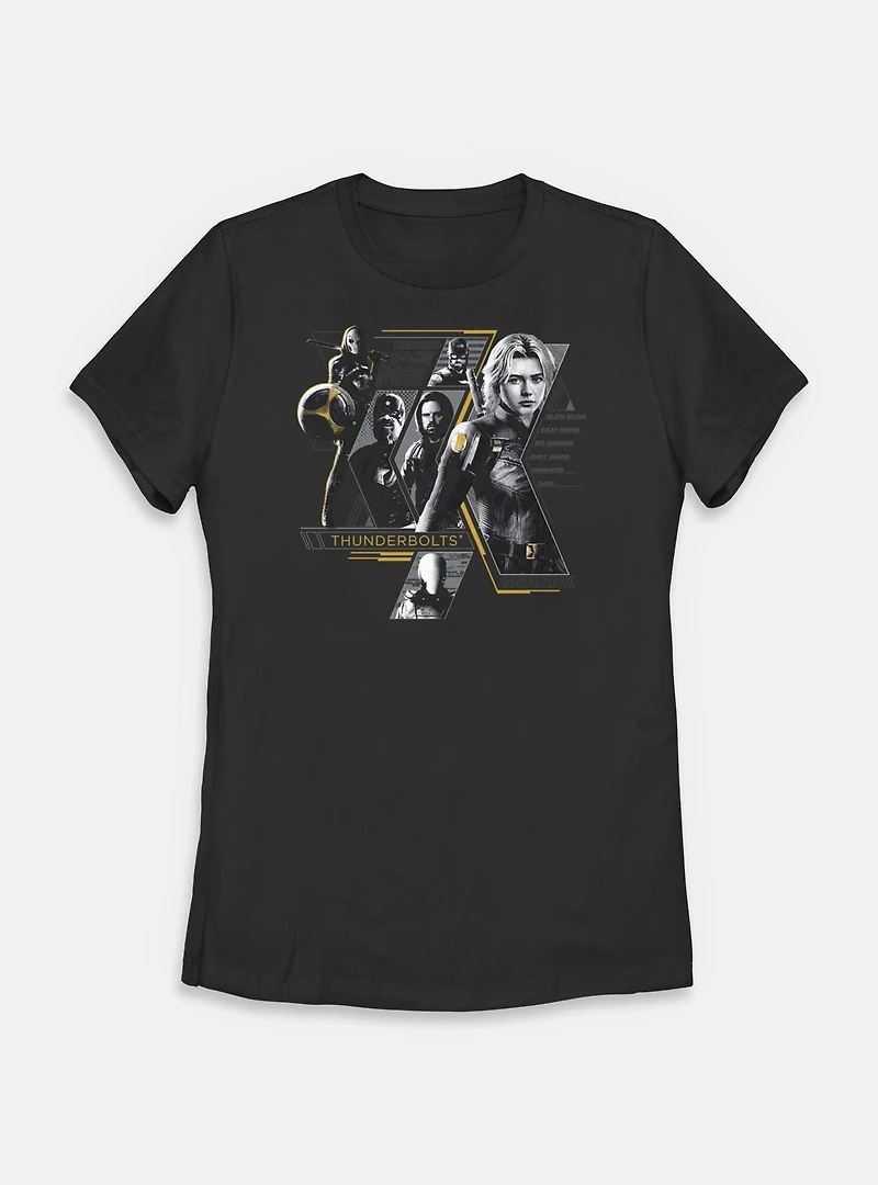 Marvel Thunderbolts* Anti Heroes Collage Womens T-Shirt