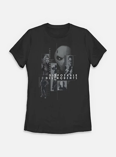 Marvel Thunderbolts* Disposable Delinquents Group Womens T-Shirt