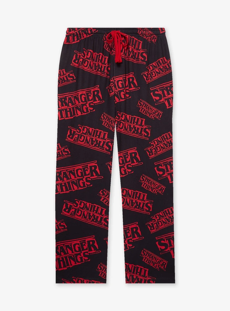 Stranger Things Title Allover Print Sleep Pants — BoxLunch Exclusive