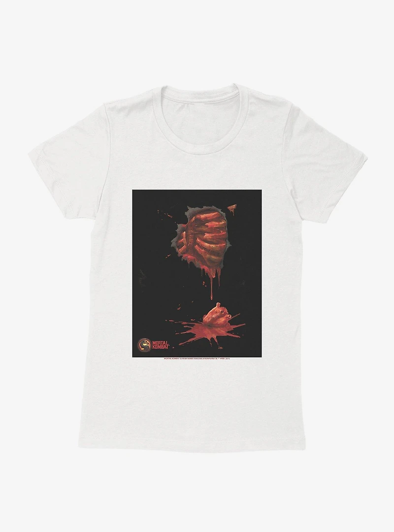Mortal Kombat 9 Bleeding Ribcage Womens T-Shirt