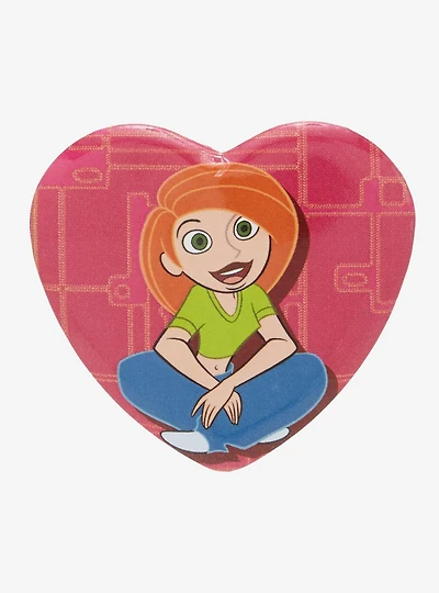 Disney Kim Possible Heart Button Pin