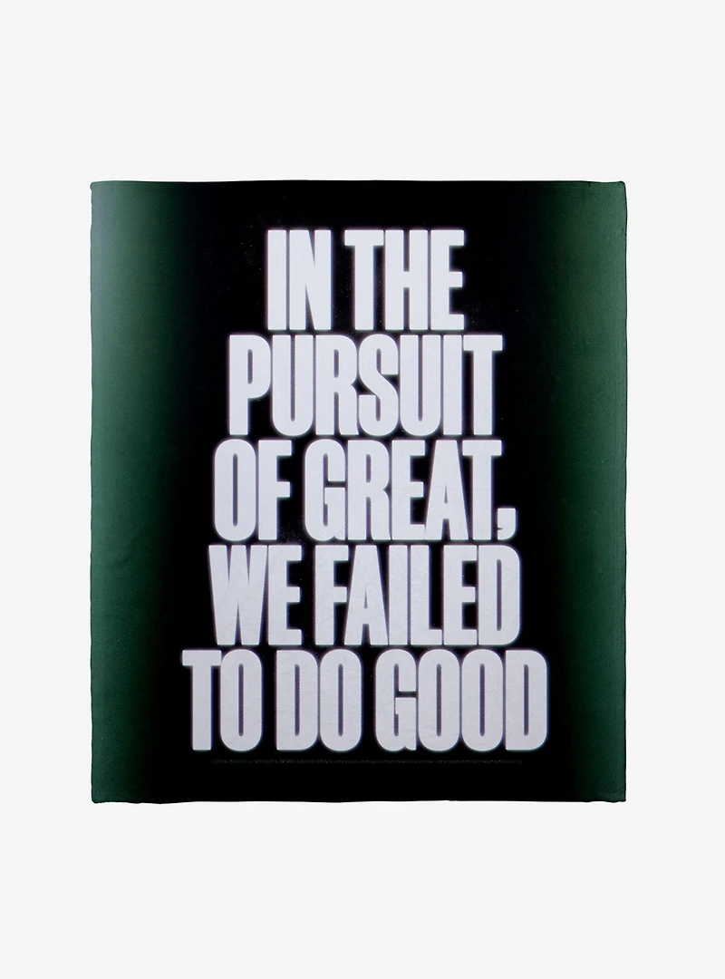 Arcane Viktor Quote We Failed To Do Good Throw Blanket