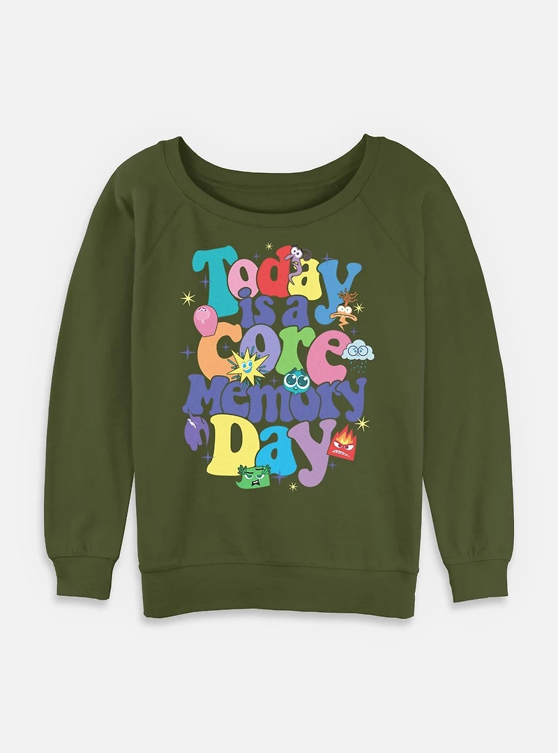 Disney Pixar Inside Out 2 Core Day Womens Slouchy Sweatshirt